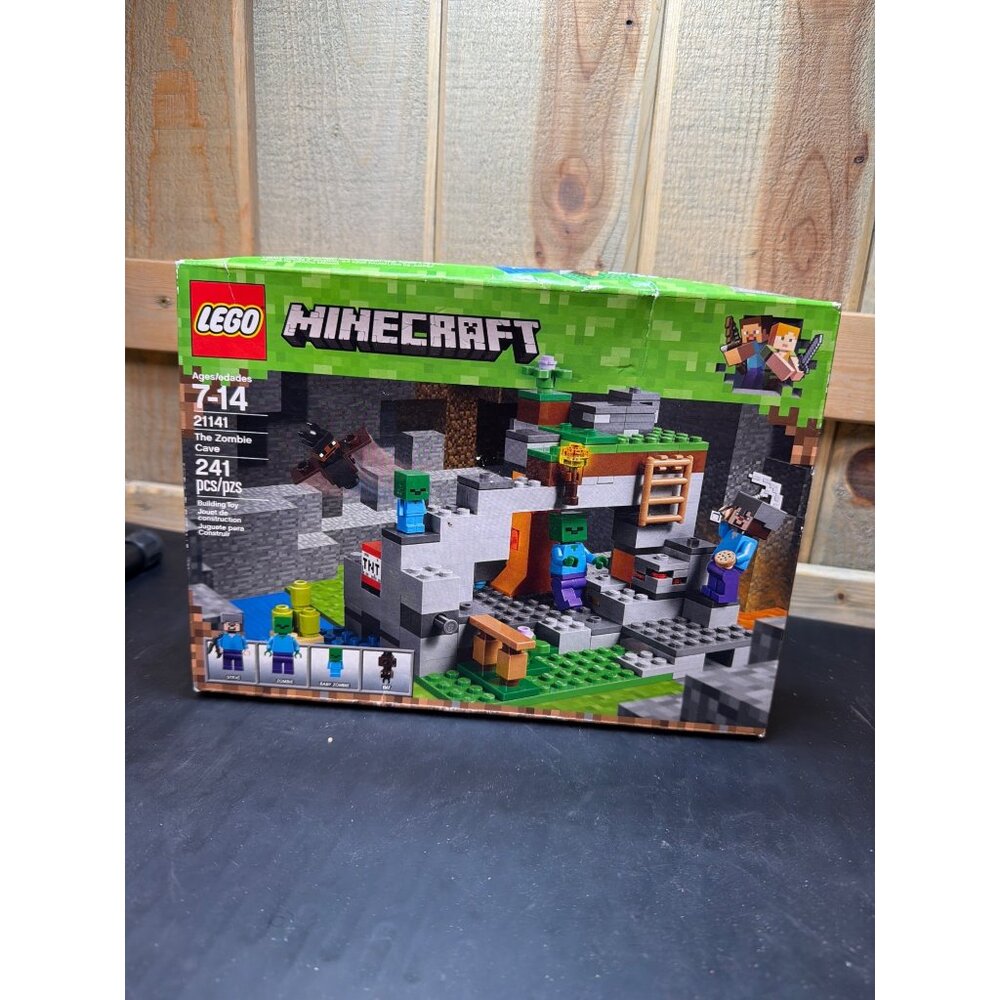 Lego Minecraft 21141 The Zombie Cave Building Set 241 Pcs Age 7-14 New Sealed